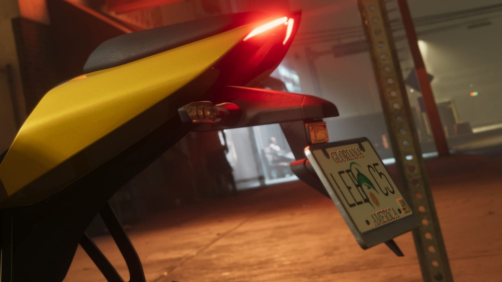 Here's a Grand Theft Auto 6 license plate registered for Gloriana (Image via Rockstar Games)